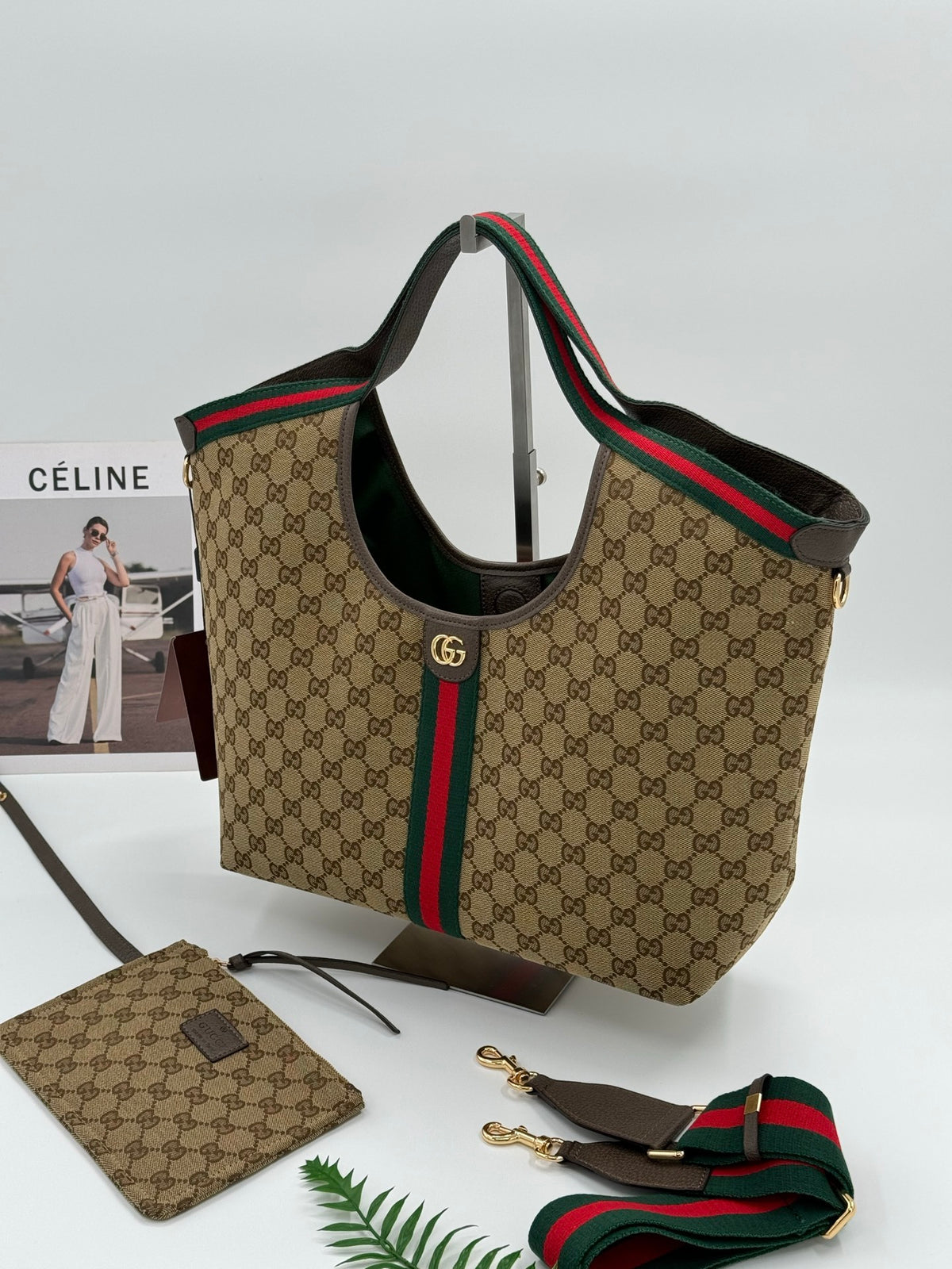 GUCCI Giglio Large beige canvas 853971 FAFFP2547